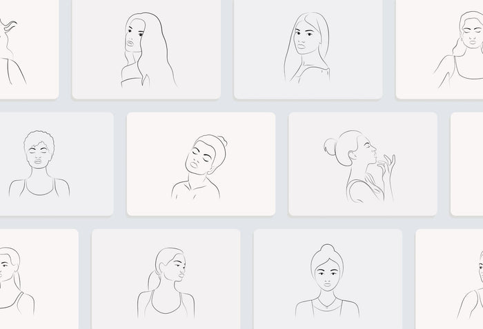 Ladystrategist 50 Outline Female Illustrations - Fully Editable in Canva instagram canva templates social media templates etsy free canva templates