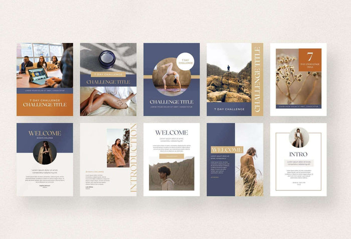 Ladystrategist 7-Day Challenge Lead Magnet Template instagram canva templates social media templates etsy free canva templates