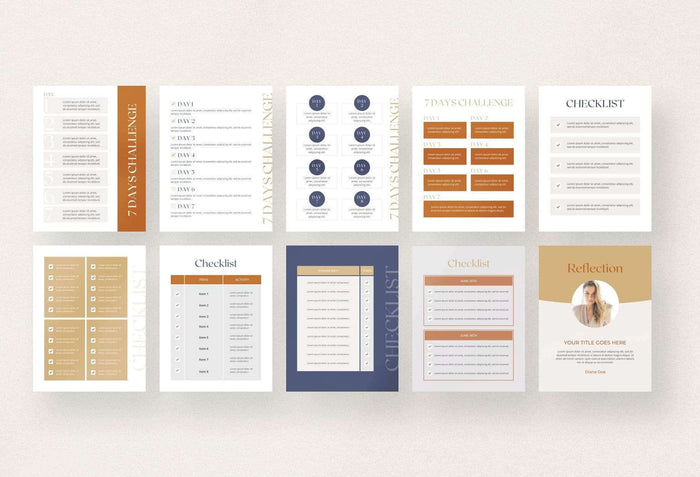 Ladystrategist 7-Day Challenge Lead Magnet Template instagram canva templates social media templates etsy free canva templates
