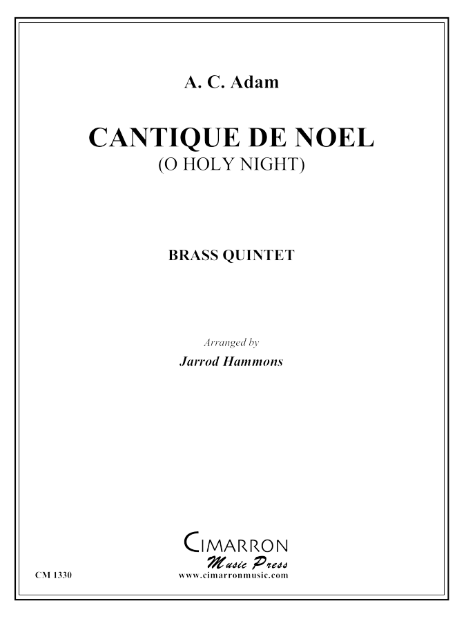 Adam - Cantique de Noel (O Holy Night) - Brass Quintet - Brass Music Online