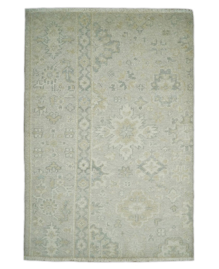 Antique Persian 2x3 Beige and Gray Hand Knotted Entryway Wool Area Rug | TRD3304823 - The Rug Decor