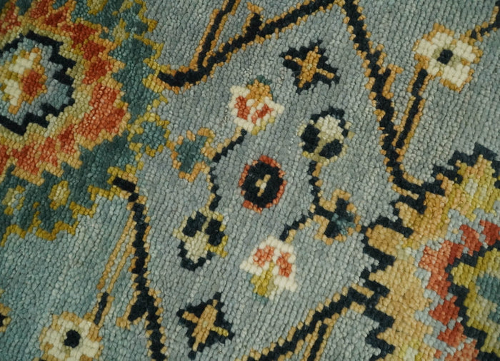 5x8, 6x9, 8x10, 9x12, 10x14 and 12x15 Antique Traditional Persian Aqua and Ivory Area Rug | TRDCP633 - The Rug Decor