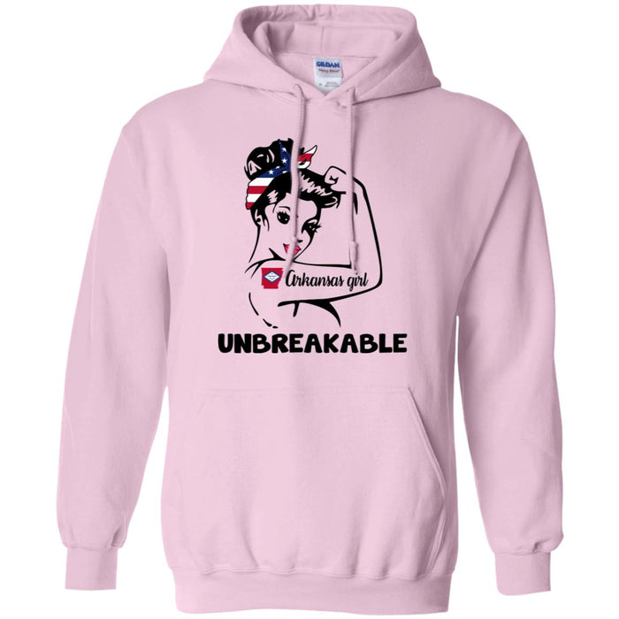 Arkansas Girl Unbreakable Hoodie - Hoodie Teezalo