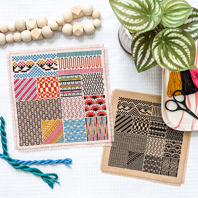 Array No. 1 Cross Stitch Pattern-Stitched Modern