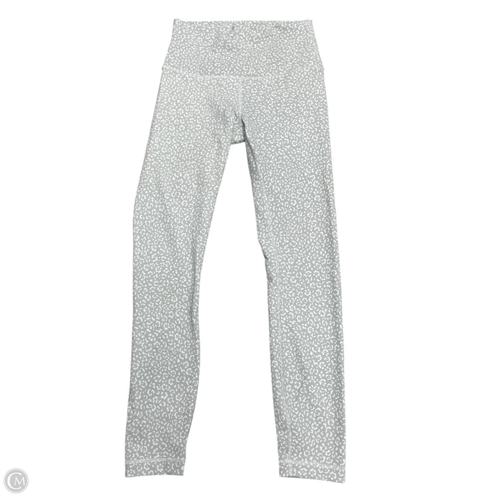 Athletic Capris By Lululemon In Grey & White, Size: S