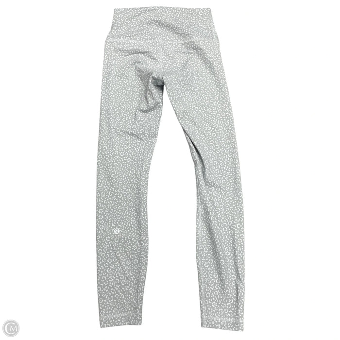 Athletic Capris By Lululemon In Grey & White, Size: S