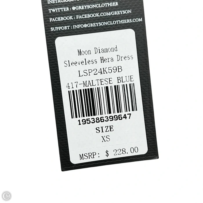 Athletic Dress By Greyson In Blue & White, Size: Xs