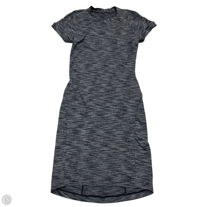 Athletic Dress By Lululemon In Black & Grey, Size: Xs