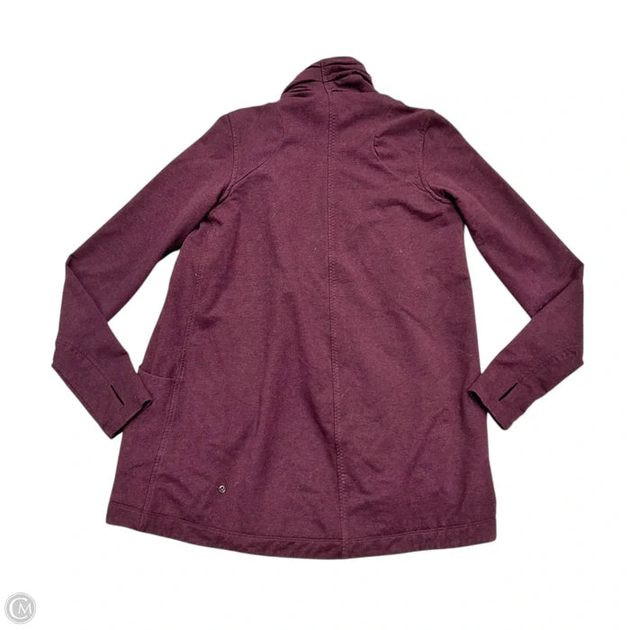 Athletic Jacket By Lululemon In Maroon, Size: S