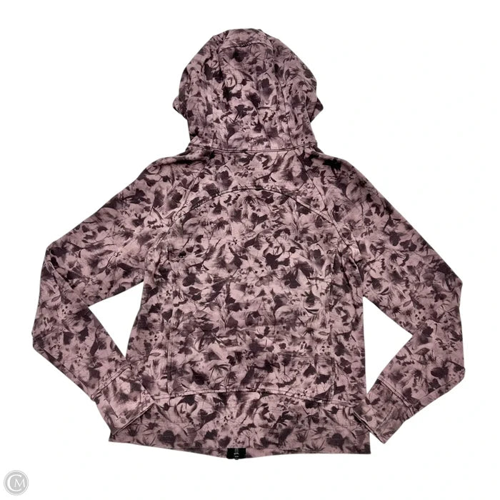 Athletic Jacket By Lululemon In Tie Dye Print, Size: L