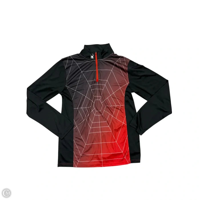 Athletic Jacket By Spyder In Black & Red, Size: Xl