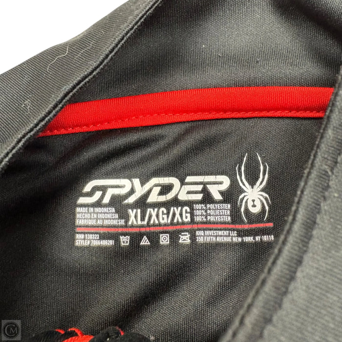 Athletic Jacket By Spyder In Black & Red, Size: Xl