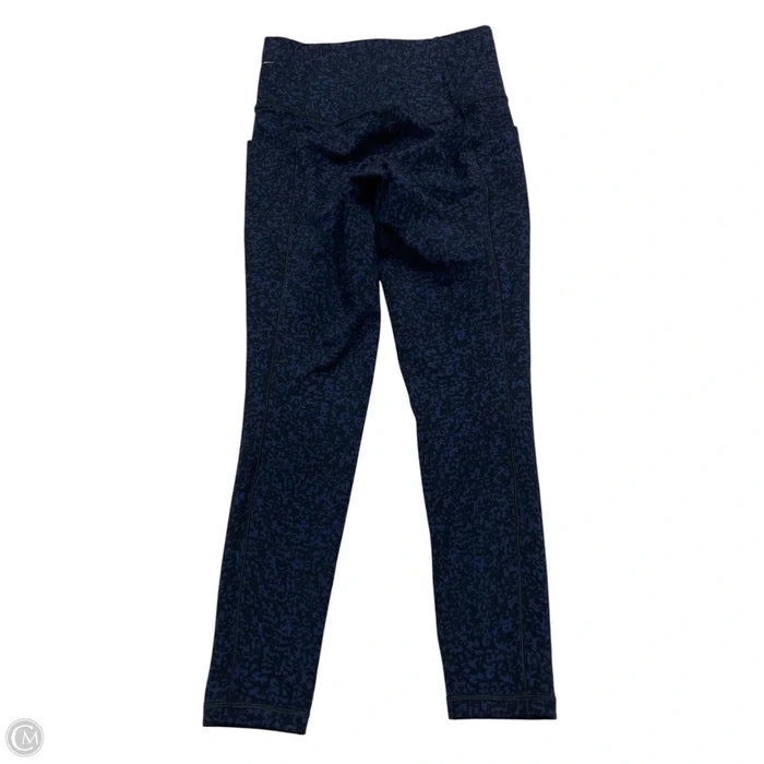 Athletic Leggings By Athleta In Black & Blue, Size: Xs