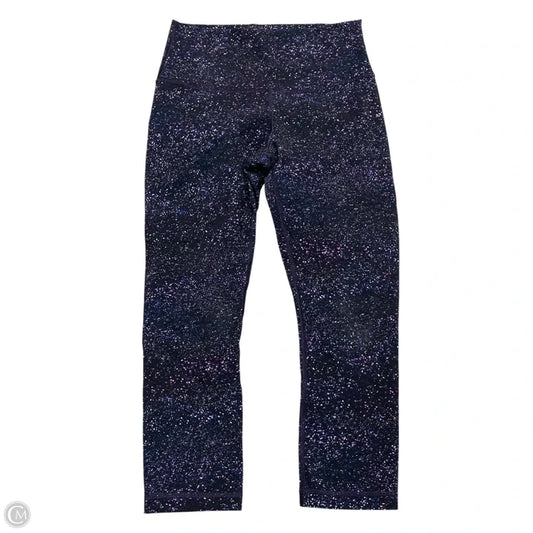 Athletic Leggings By Lululemon In Black & Purple, Size: S