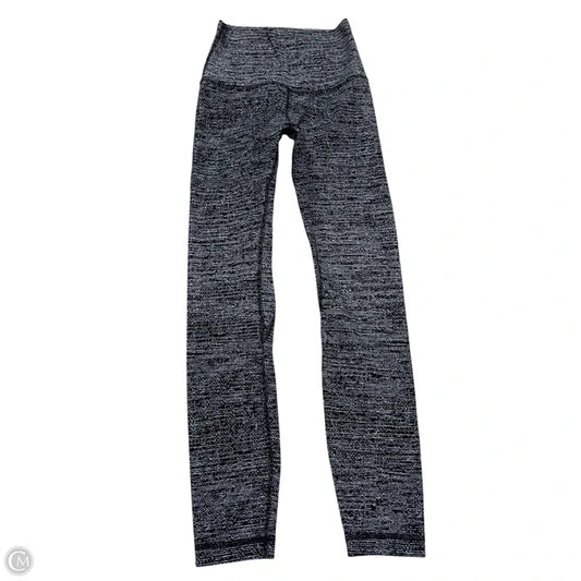 Athletic Leggings By Lululemon In Black & White, Size: Xs