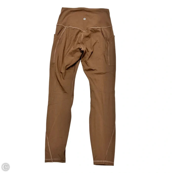 Athletic Leggings By Lululemon In Brown, Size: S