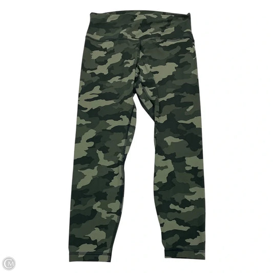 Athletic Leggings By Lululemon In Camouflage Print, Size: L