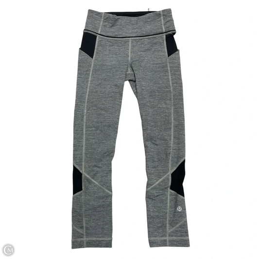 Athletic Leggings By Lululemon In Grey, Size: Xs