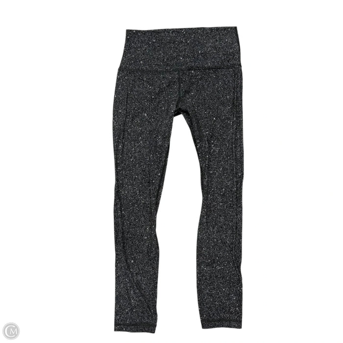 Athletic Leggings By Lululemon In Grey & White, Size: S