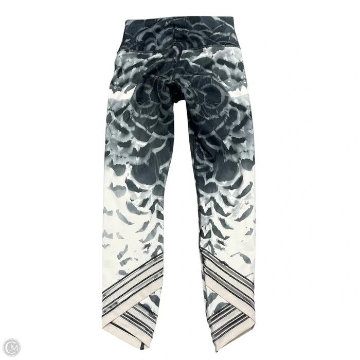 Athletic Leggings By Lululemon In Grey & White, Size: S