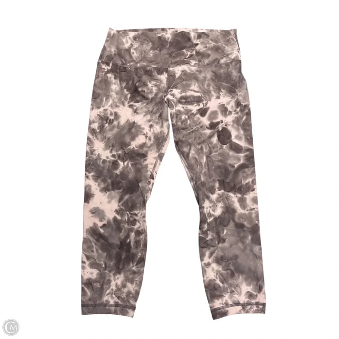 Athletic Leggings By Lululemon In Tie Dye Print, Size: L