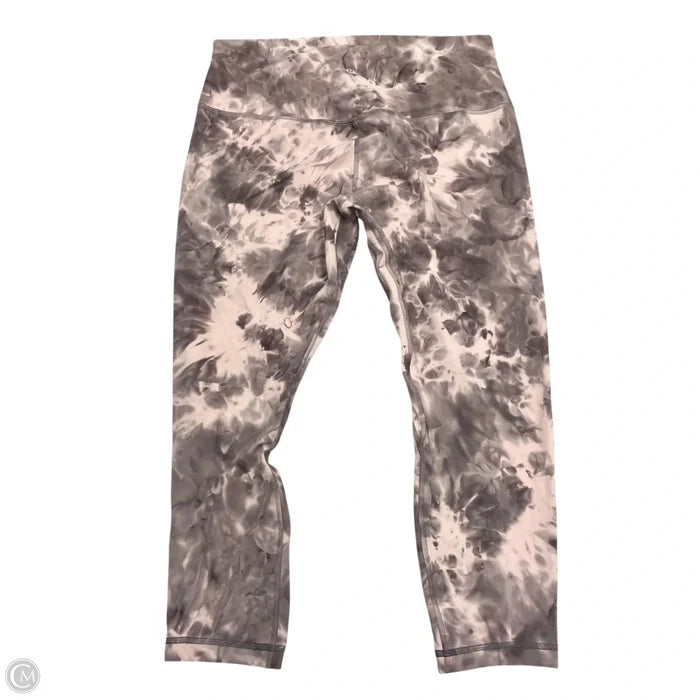 Athletic Leggings By Lululemon In Tie Dye Print, Size: L