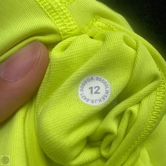 Athletic Leggings By Lululemon In Yellow, Size: L