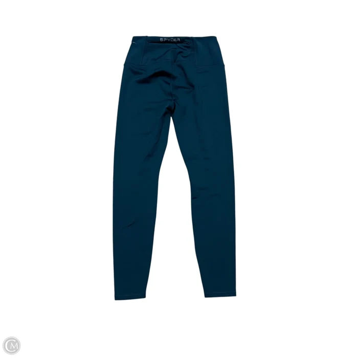 Athletic Leggings By Spyder In Teal, Size: S