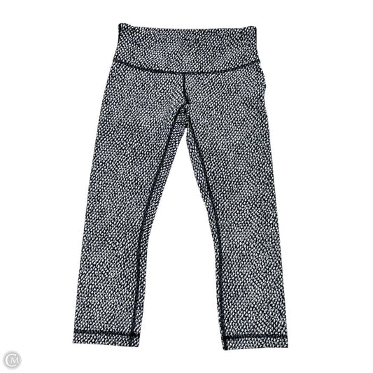 Athletic Leggings Capris By Lululemon In Black & White, Size: S