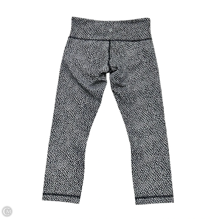 Athletic Leggings Capris By Lululemon In Black & White, Size: S