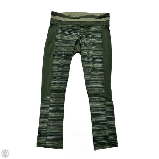 Athletic Leggings Capris By Lululemon In Green, Size: S