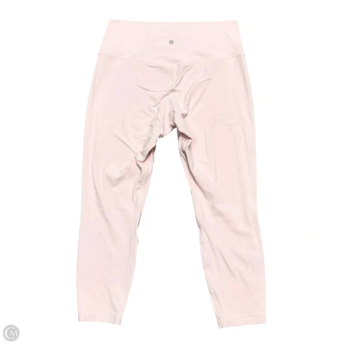 Athletic Leggings Capris By Lululemon In Pink, Size: L
