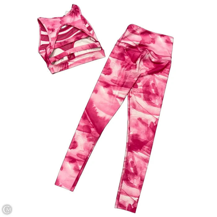 Athletic Pants 2pc By Electric Yoga In Pink, Size: Xs/s