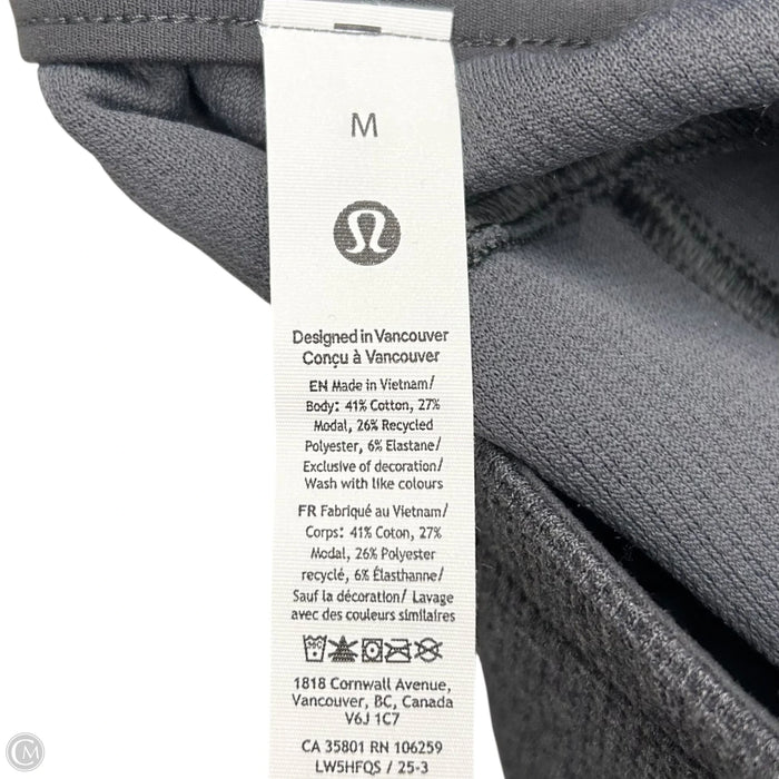 Athletic Pants By Lululemon In Grey, Size: M