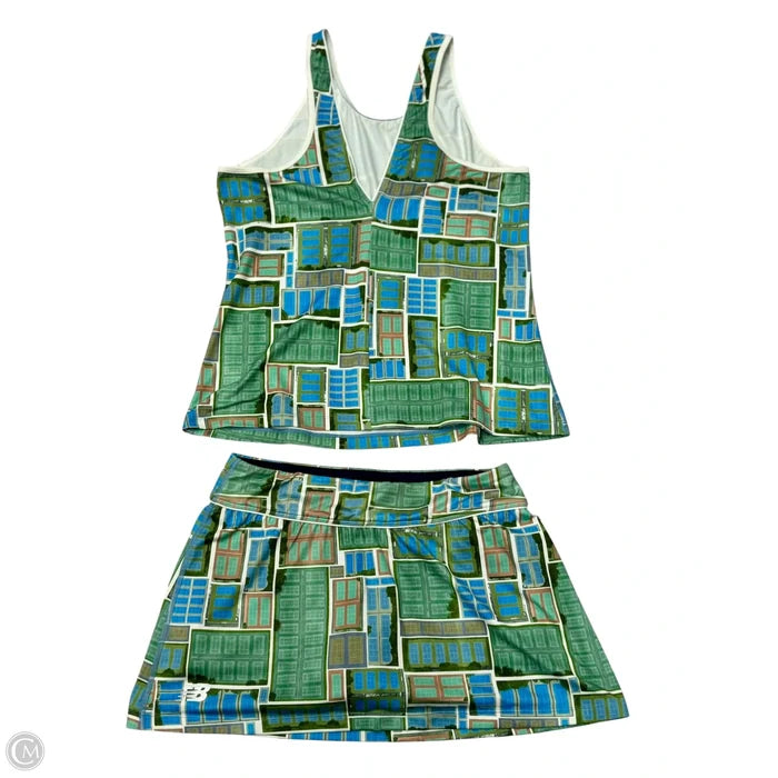 Athletic Shorts 2pc By New Balance In Blue & Green, Size: S