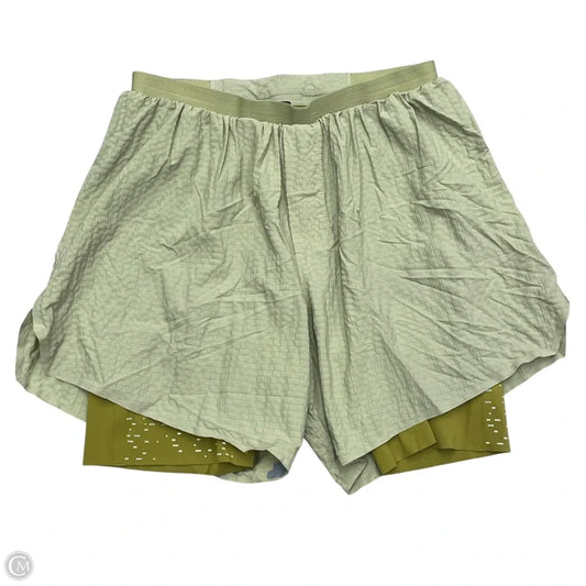 Athletic Shorts By Lululemon In Green, Size: M