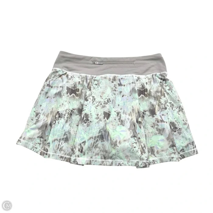 Athletic Skort By Lululemon In Green & Purple, Size: S