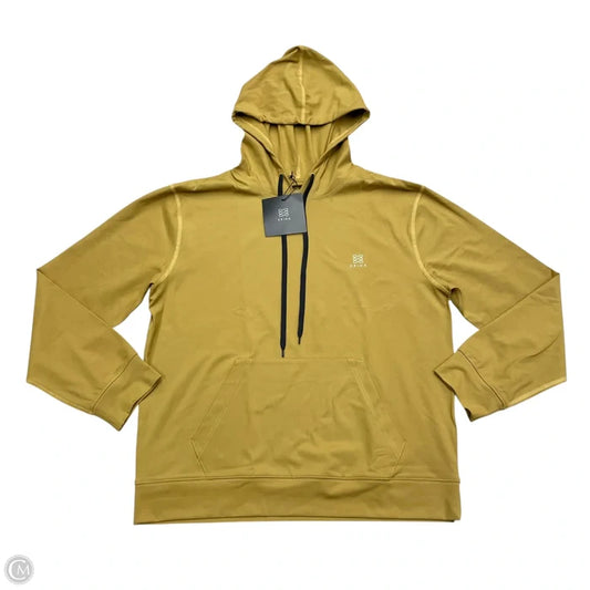 Athletic Sweatshirt Hoodie By Krina In Gold, Size: L