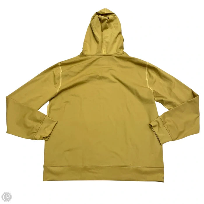 Athletic Sweatshirt Hoodie By Krina In Gold, Size: L