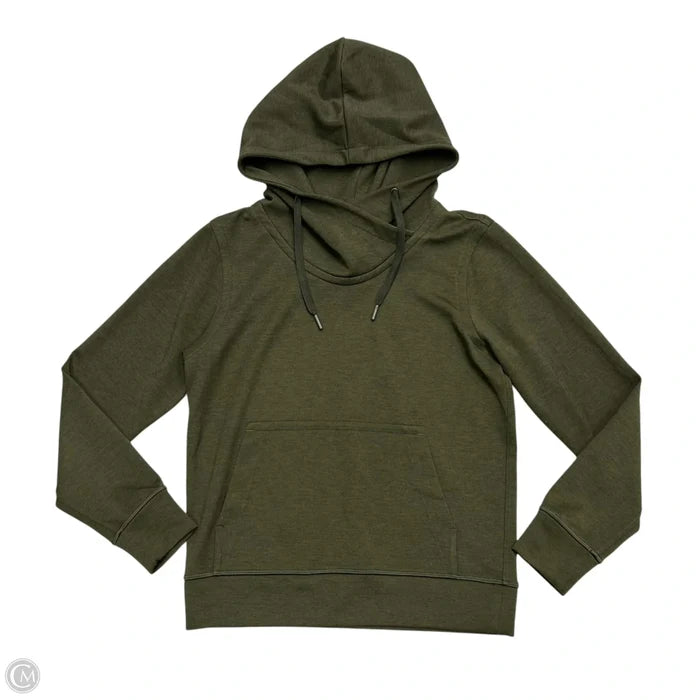 Athletic Sweatshirt Hoodie By Lululemon In Green, Size: S