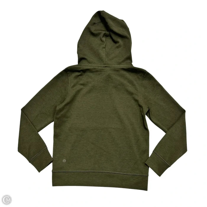 Athletic Sweatshirt Hoodie By Lululemon In Green, Size: S