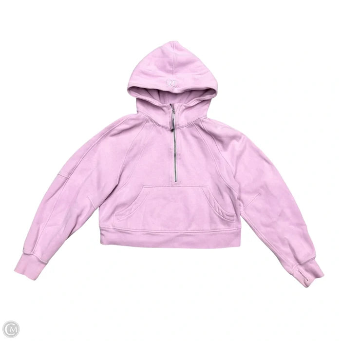 Athletic Sweatshirt Hoodie By Lululemon In Pink, Size: XS/S
