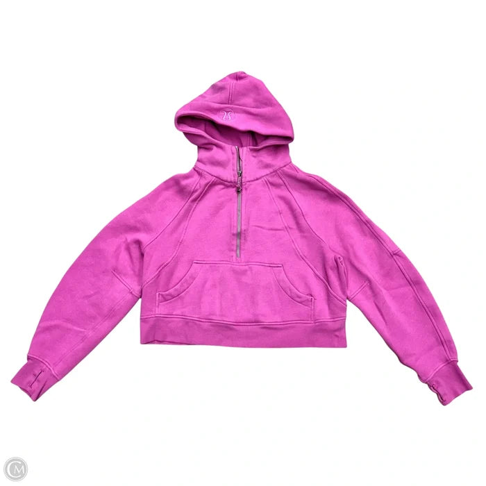 Athletic Sweatshirt Hoodie By Lululemon In Pink, Size: XS/S