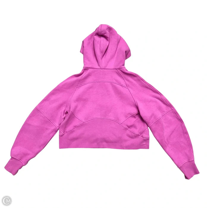 Athletic Sweatshirt Hoodie By Lululemon In Pink, Size: XS/S