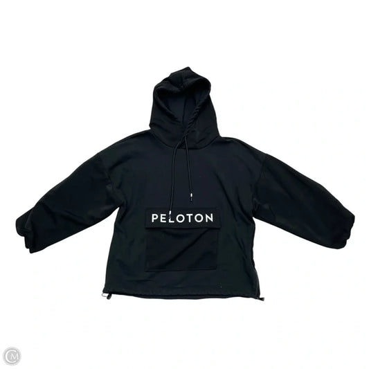 Athletic Sweatshirt Hoodie By Peloton In Black, Size: M
