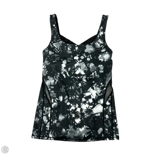 Athletic Tank Top By Lululemon In Black & Grey, Size: S