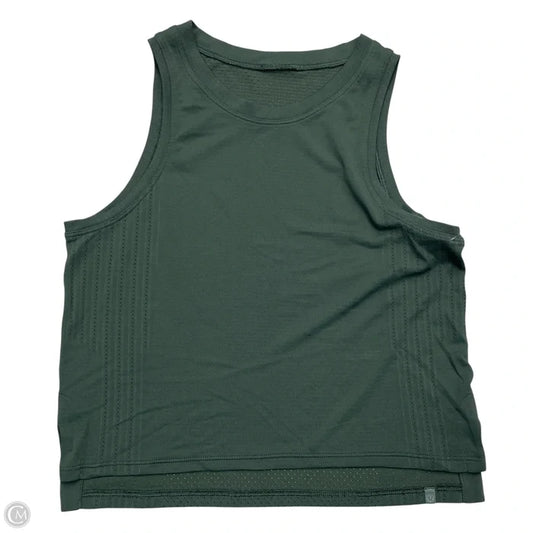 Athletic Tank Top By Lululemon In Green, Size: Xs