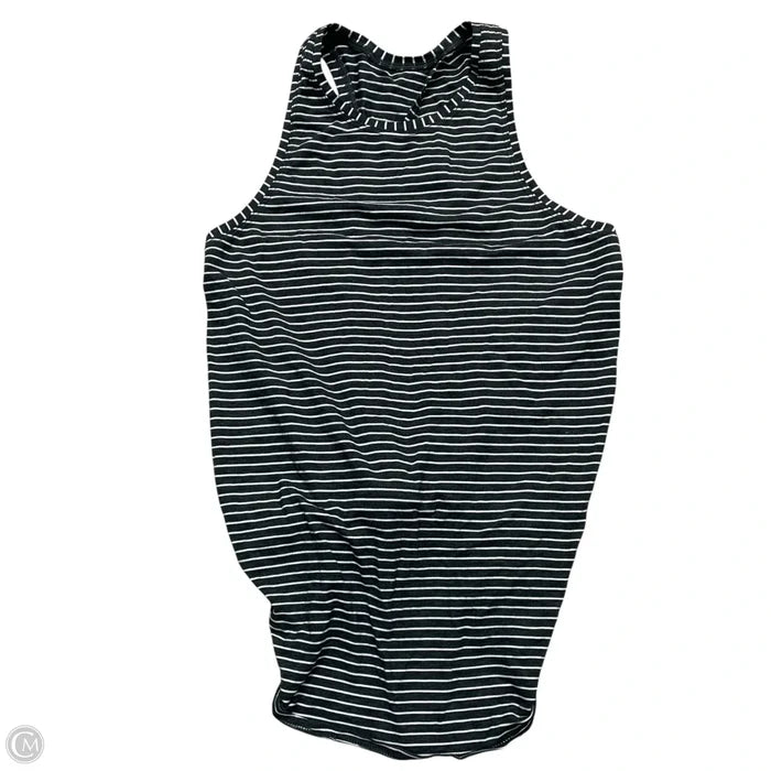 Athletic Tank Top By Lululemon In Grey & White, Size: S