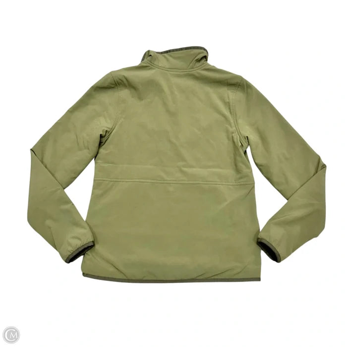 Athletic Top Long Sleeve Collar By The North Face In Green, Size: Xs