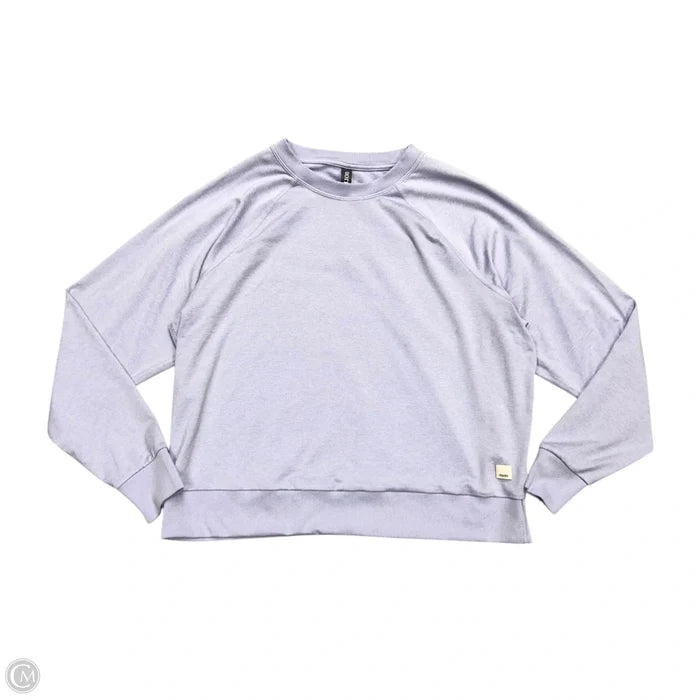 Athletic Top Long Sleeve Crewneck By Vuori In Blue, Size: S